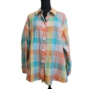 FoxCroft Button Front Top